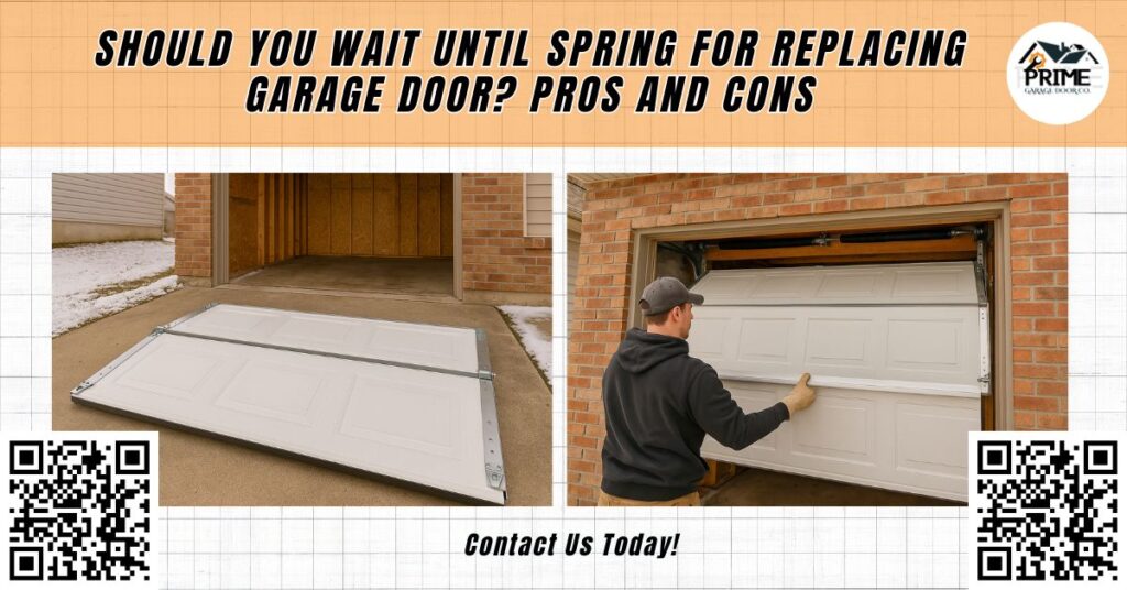 Should You Wait Until Spring for Replacing Garage Door? Pros and Cons 7 Should You Wait Until Spring for Replacing Garage Door? Pros and Cons - Prime Garage Door Co.