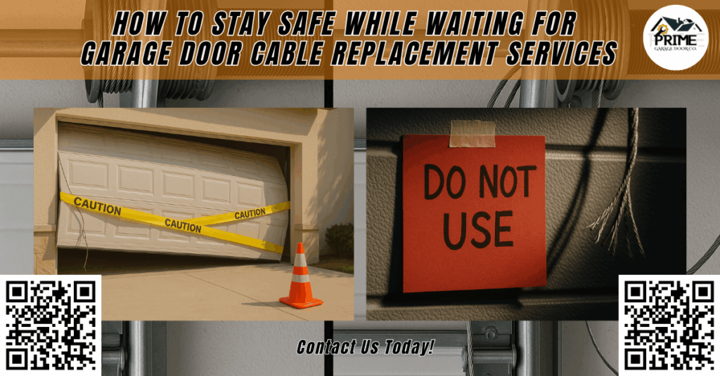 How to Stay Safe While Waiting for Garage Door Cable Replacement Services 2 How to Stay Safe While Waiting for Garage Door Cable Replacement Services - Prime Garage Door Co.