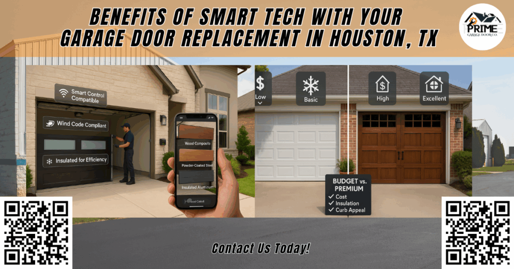 Benefits of Smart Tech with Your Garage Door Replacement in Houston, TX 2 Benefits of Smart Tech with Your Garage Door Replacement in Houston, TX - Prime Garage Door Co.