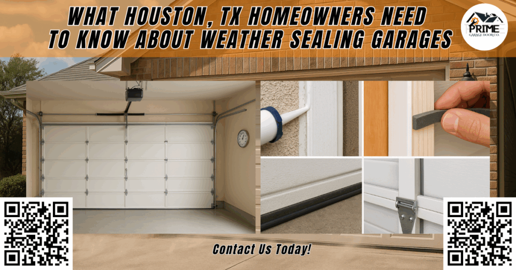 What Houston, TX Homeowners Need to Know About Weather Sealing Garages 2 What Houston, TX Homeowners Need to Know About Weather Sealing Garages - Prime Garage Door Co.