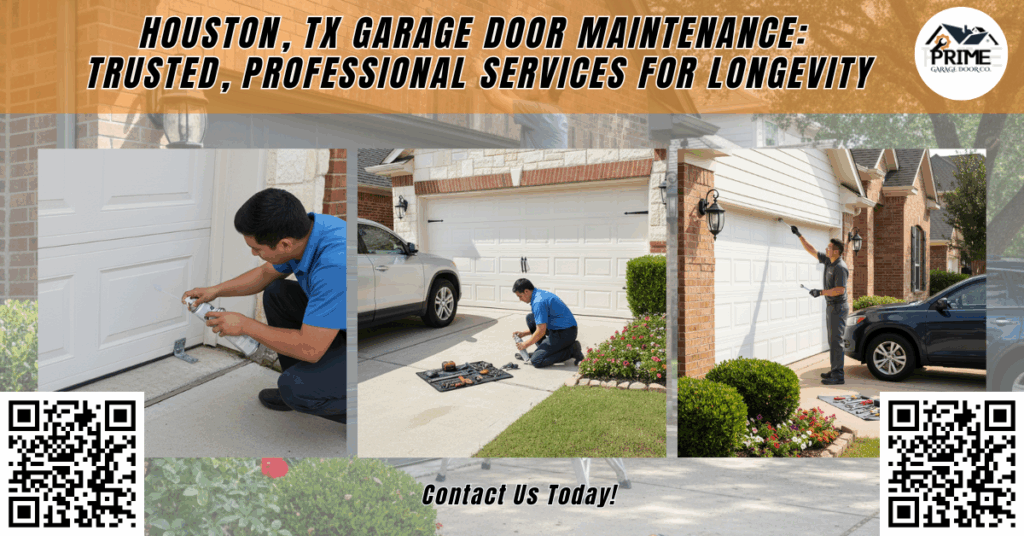 Houston, TX Garage Door Maintenance: Trusted, Professional Services for Longevity 1 Prime Garage Door Co