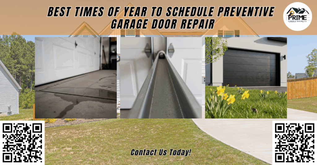 Best Times of Year to Schedule Preventive Garage Door Repair 2 Best Times of Year to Schedule Preventive Garage Door Repair - Prime Garage Door Co.