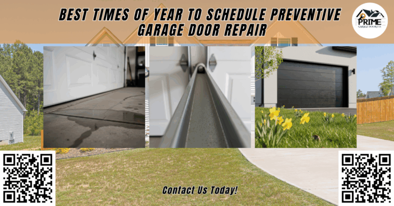 Best Times of Year to Schedule Preventive Garage Door Repair 1 Best Times of Year to Schedule Preventive Garage Door Repair - Prime Garage Door Co.